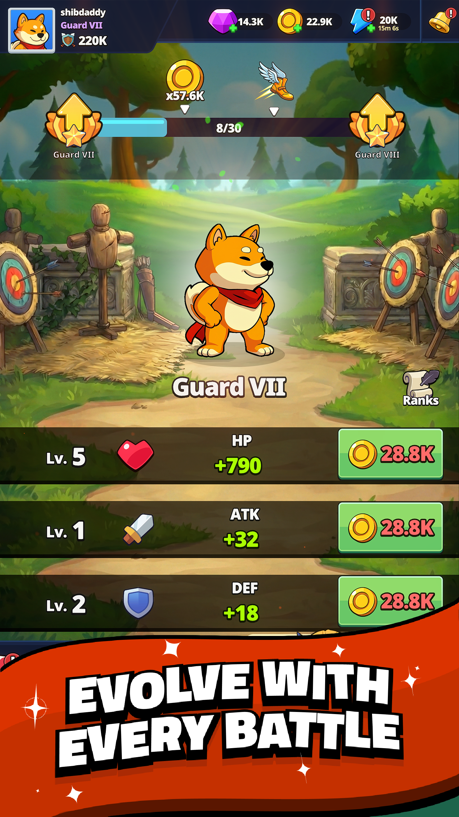 Shiba Story Go - ગિલ્ડ સિસ્ટમ