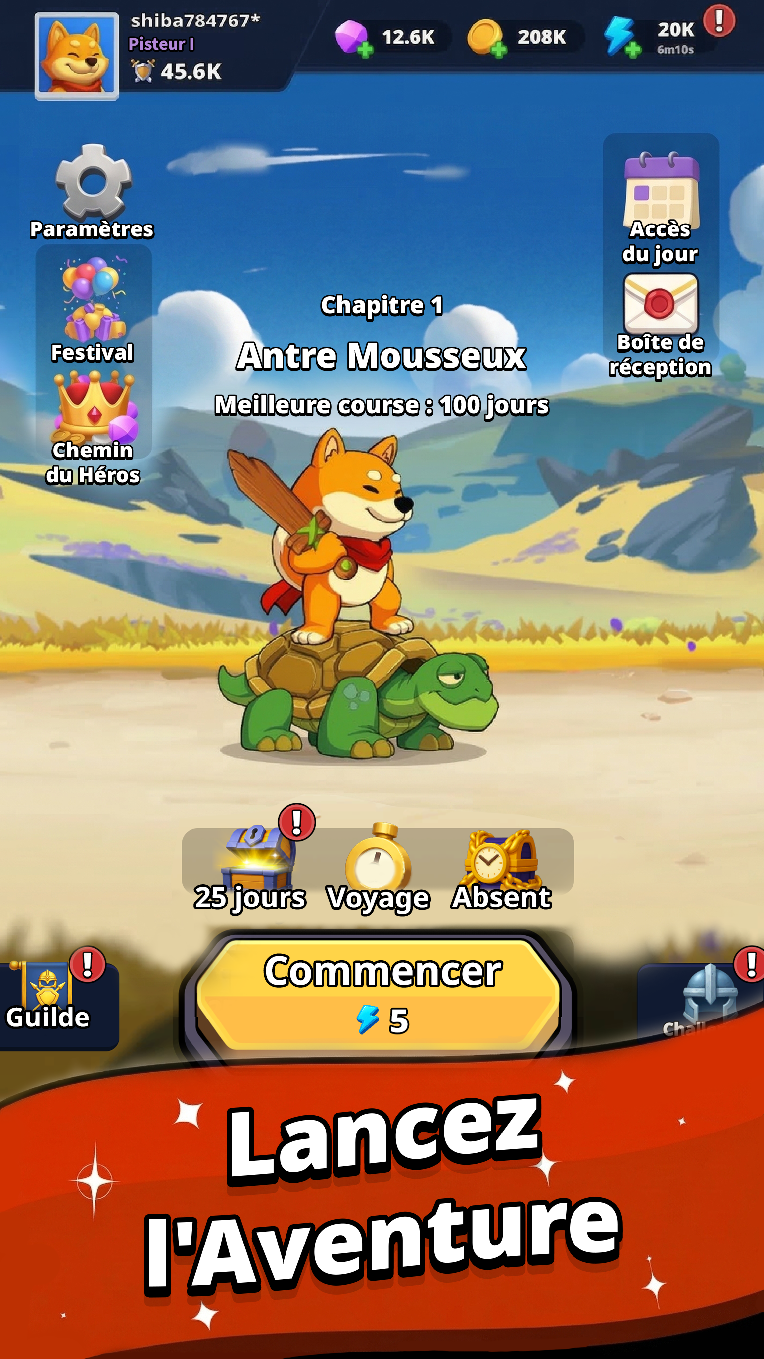 Shiba Story Go - Gameplay d'aventure