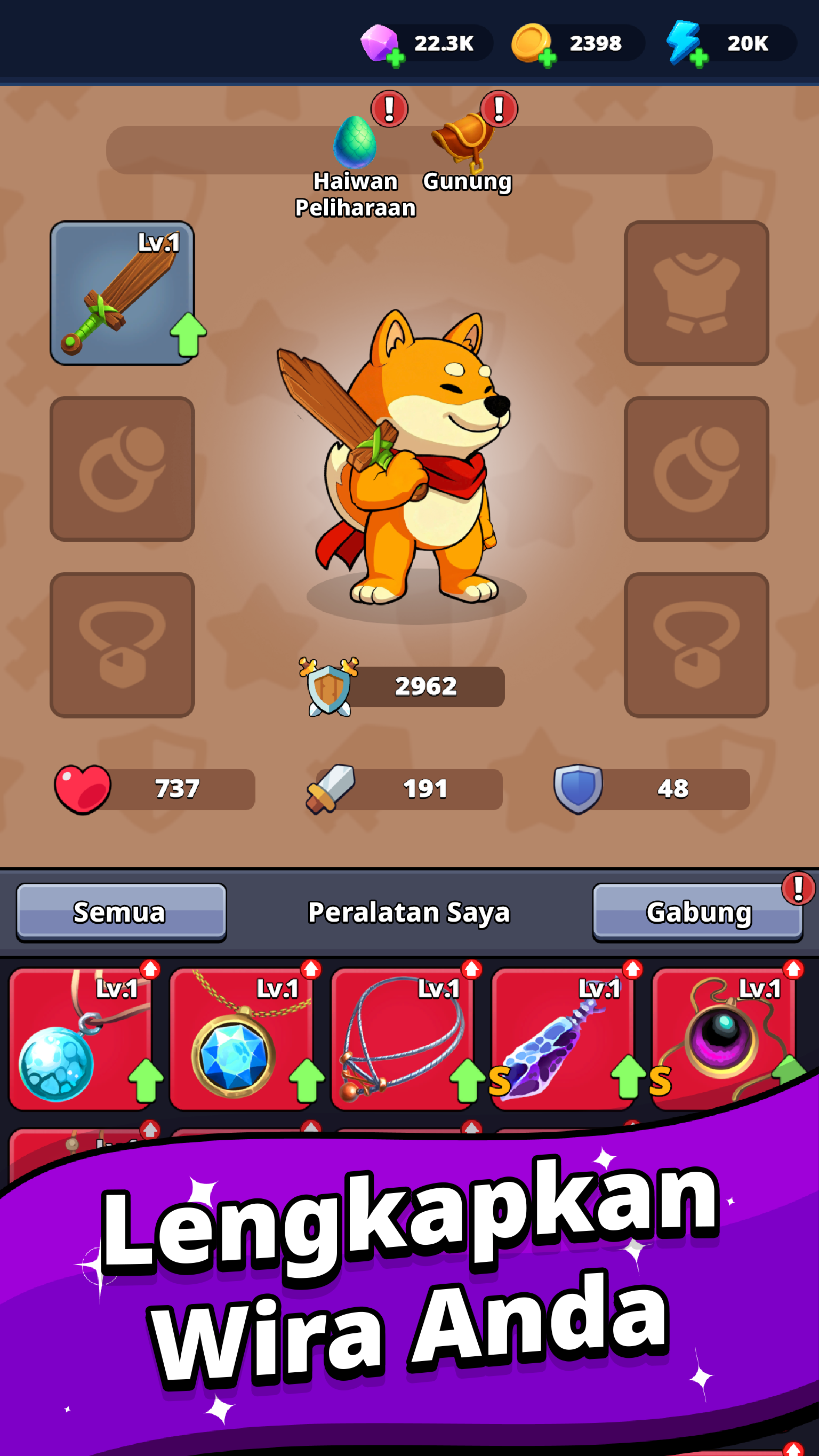 Shiba Story Go - Sistem pertempuran