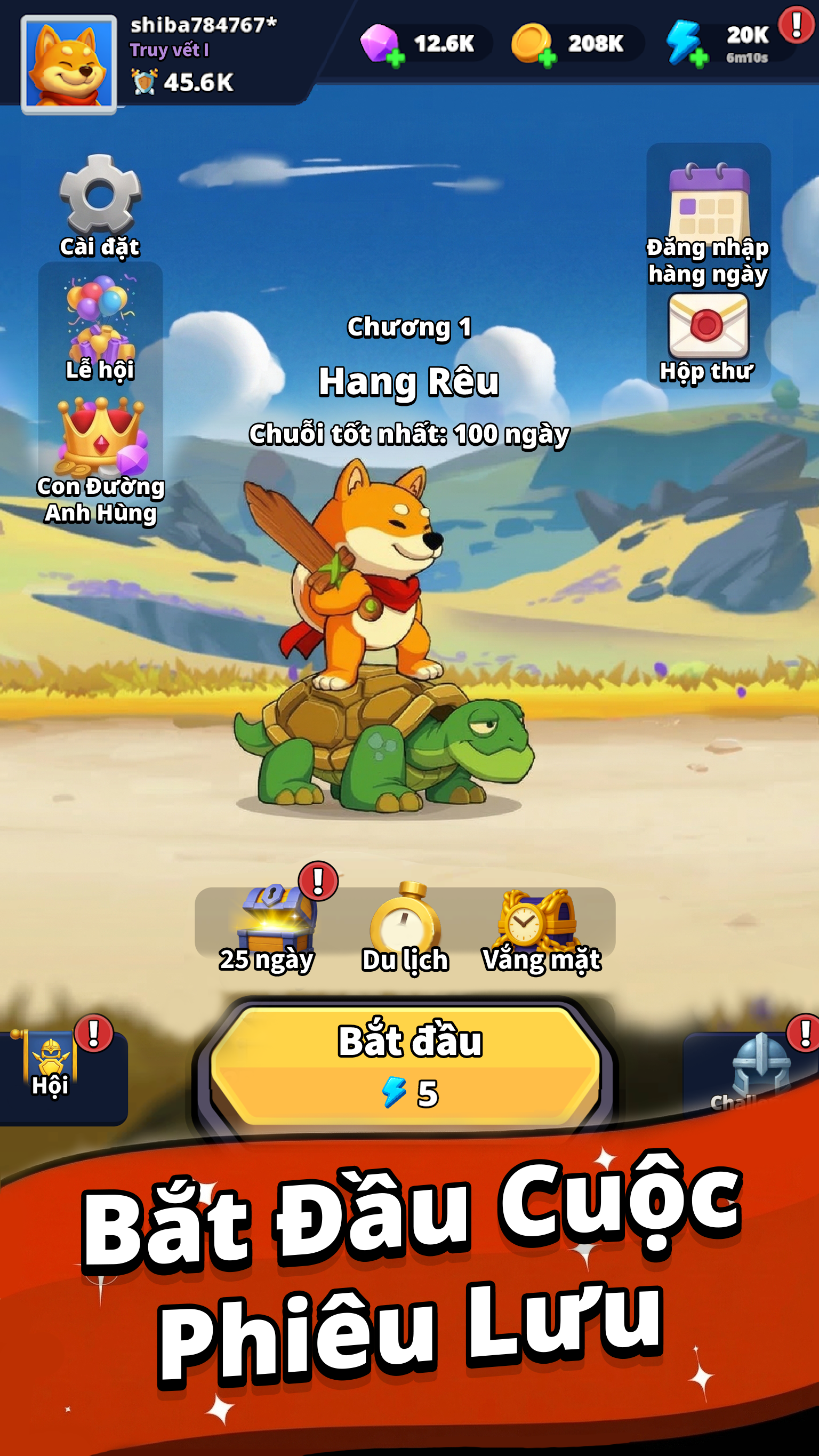 Shiba Story Go - Gameplay phiêu lưu